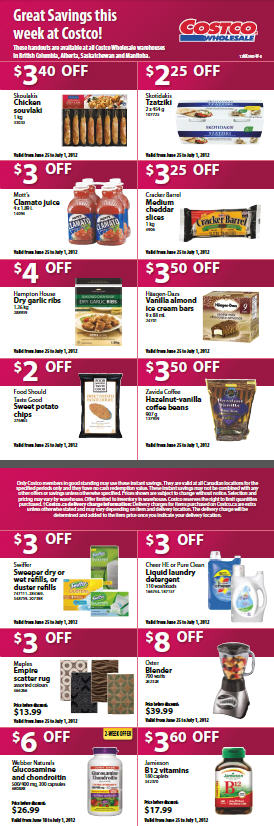 Costco Weekly Handout Instant Savings Coupons WEST (June 25- July 1)