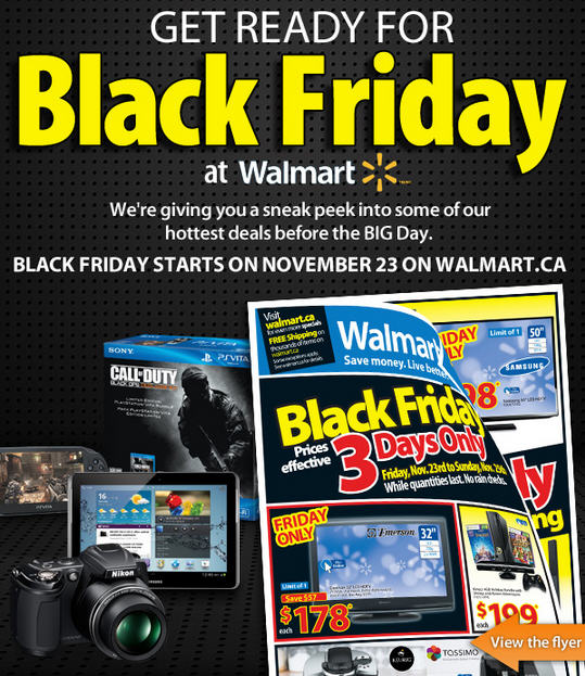 Walmart: Sneak Peek Black Friday Flyer (Nov 23) - Edmonton Deals Blog
