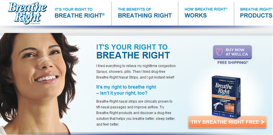 Breathe Right 2 FREE Breathe Right Nasal Strip Samples