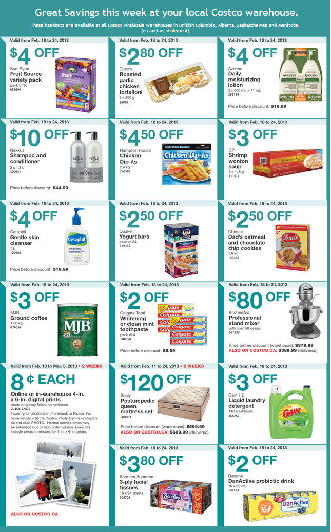 Costco Weekly Handout Instant Savings Coupons (Feb 18-24)
