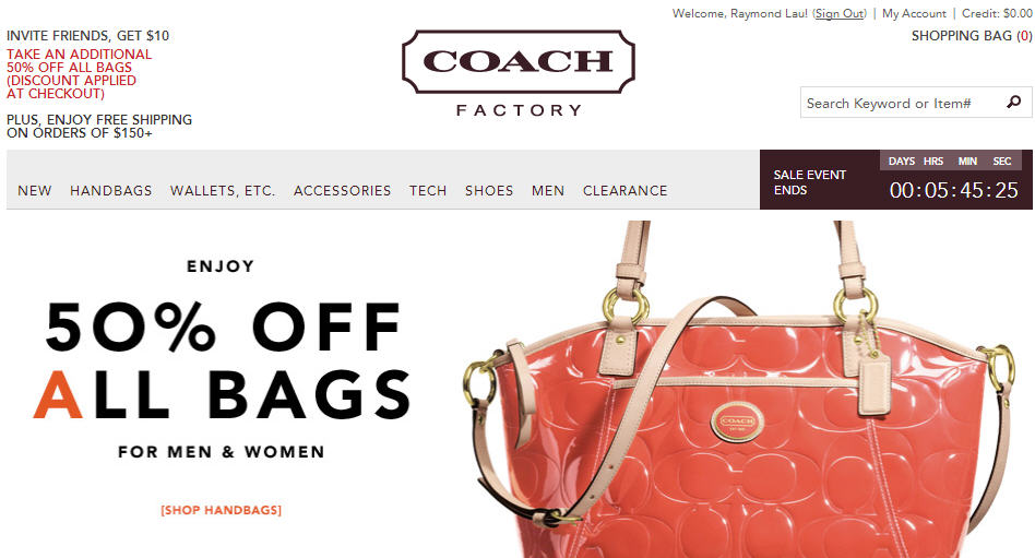 Coach Factory Online 50 Off All Bags (Until March 19, 12 PM EST)