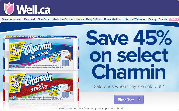 Well Save 45 Off Select Charmin