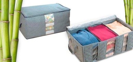 Breathable Bamboo Charcoal Fiber Clothes Organizer