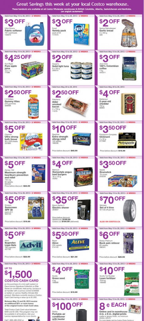 Costco Weekly Handout Instant Savings Coupons WEST (May 20-26)