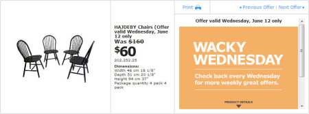 IKEA - Edmonton Wacky Wednesday Deal of the Day (June 12) B