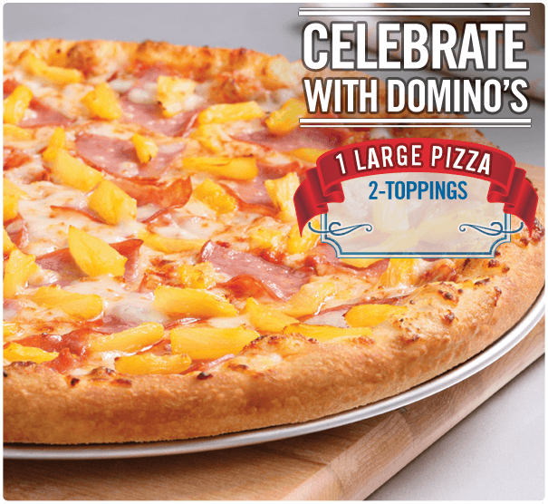 Domino Pizza Large 2-Topping Pizza for only $9.99
