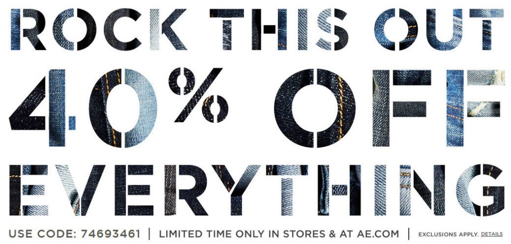American Eagle Outfitters 40 Off Everything + Free Shipping