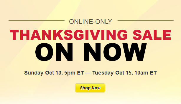 Best Buy Thanksgiving Sale - Online Only (Oct 13-14)