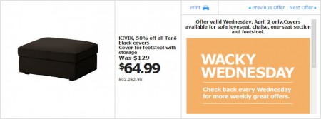 IKEA - Edmonton Wacky Wednesday Deal of the Day (Apr 2) B