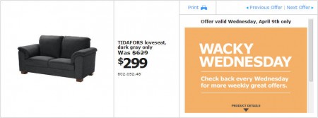 IKEA - Edmonton Wacky Wednesday Deal of the Day (Apr 9) A