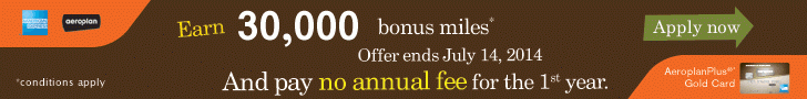 FREE Aeroplan Bonus Miles