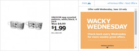 IKEA - Edmonton Wacky Wednesday Deal of the Day (June 18) A