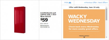 IKEA - Edmonton Wacky Wednesday Deal of the Day (June 18) C