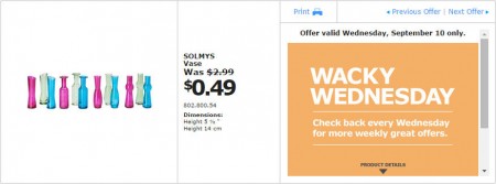 IKEA - Edmonton Wacky Wednesday Deal of the Day (Sept 10) B