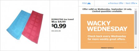 IKEA - Edmonton Wacky Wednesday Deal of the Day (Sept 24) A