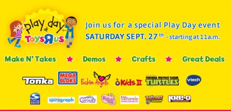 Toys R Us FREE Play Day Event Sept 27 starts at 11am)