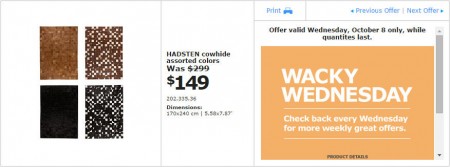 IKEA - Edmonton Wacky Wednesday Deal of the Day (Oct 8) C