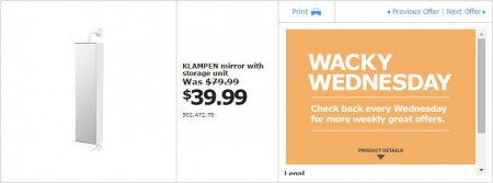 IKEA - Edmonton Wacky Wednesday Deal of the Day (Jan 14) B
