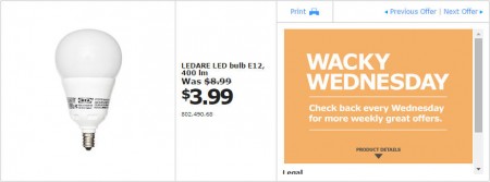 IKEA - Edmonton Wacky Wednesday Deal of the Day (Jan 28) C