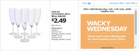 IKEA - Edmonton Wacky Wednesday Deal of the Day (Feb 11) D