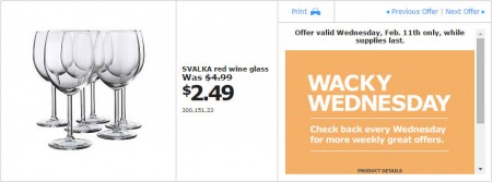 IKEA - Edmonton Wacky Wednesday Deal of the Day (Feb 11) E