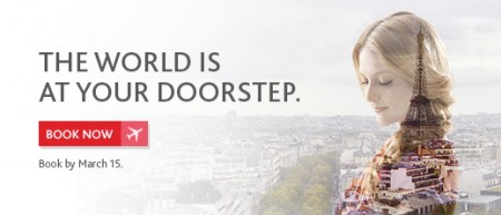 Air Canada Worldwide Seat Sale (Book by Mar 15)