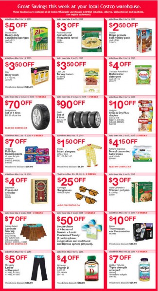 Costco Weekly Handout Instant Savings Coupons West (Mar 9-15)