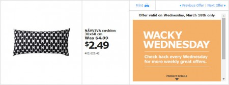 IKEA - Edmonton Wacky Wednesday Deal of the Day (Mar 18) C