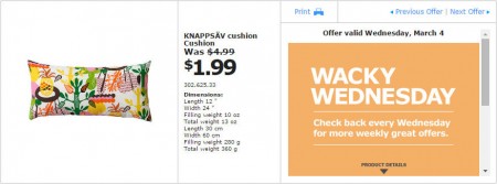 IKEA - Edmonton Wacky Wednesday Deal of the Day (Mar 4) D