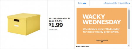 IKEA - Edmonton Wacky Wednesday Deal of the Day (Apr 15) B