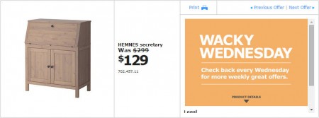IKEA - Edmonton Wacky Wednesday Deal of the Day (Apr 15) C