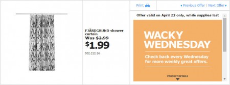 IKEA - Edmonton Wacky Wednesday Deal of the Day (Apr 22) B