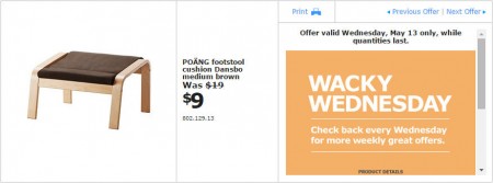 IKEA - Edmonton Wacky Wednesday Deal of the Day (May 13) A