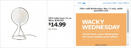 IKEA - Edmonton Wacky Wednesday Deal of the Day (May 13) D