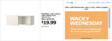 IKEA - Edmonton Wacky Wednesday Deal of the Day (May 6) B