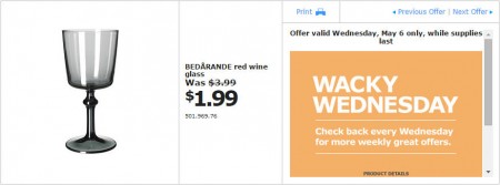 IKEA - Edmonton Wacky Wednesday Deal of the Day (May 6) D