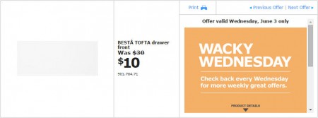 IKEA - Edmonton Wacky Wednesday Deal of the Day (June 3) B