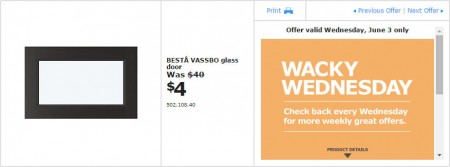 IKEA - Edmonton Wacky Wednesday Deal of the Day (June 3) D