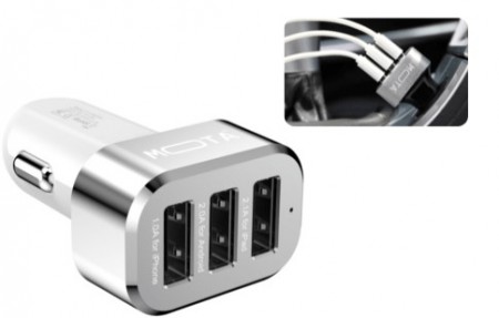 High Speed 3-Port USB Car Charger