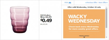 IKEA - Edmonton Wacky Wednesday Deal of the Day (Oct 28) D