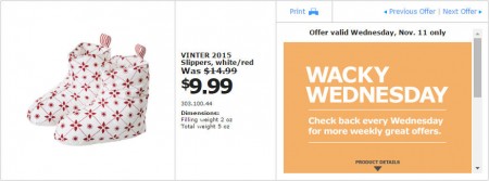 IKEA - Edmonton Wacky Wednesday Deal of the Day (Nov 11) C