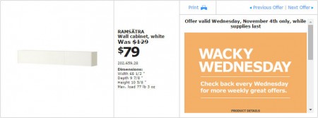 IKEA - Edmonton Wacky Wednesday Deal of the Day (Nov 4) B