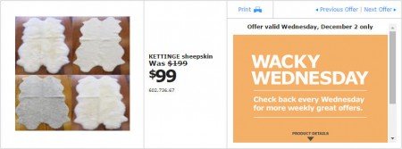 IKEA - Edmonton Wacky Wednesday Deal of the Day (Dec 2) C