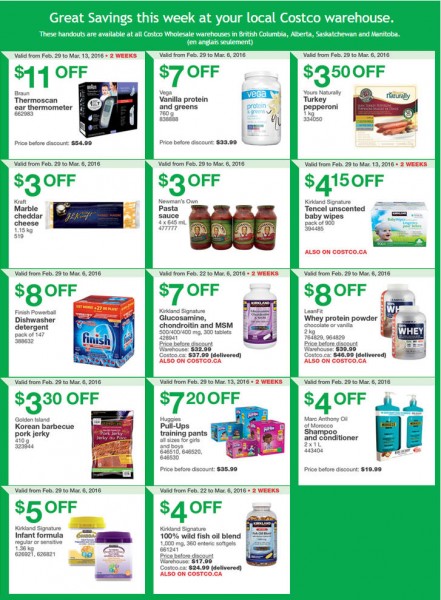 Costco Weekly Handout Instant Savings Coupons West (Feb 29- Mar 6)