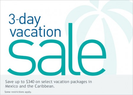 WestJet 3-Day Vacation Sale (Feb 9-11)